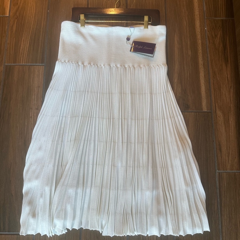 Ralph Lauren collection white midi skirt